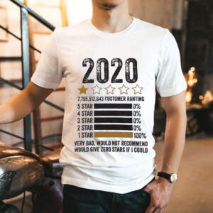 2020 One Star Very Bad Would Not Recommend Would Give Zero Stars If I Could Shirt