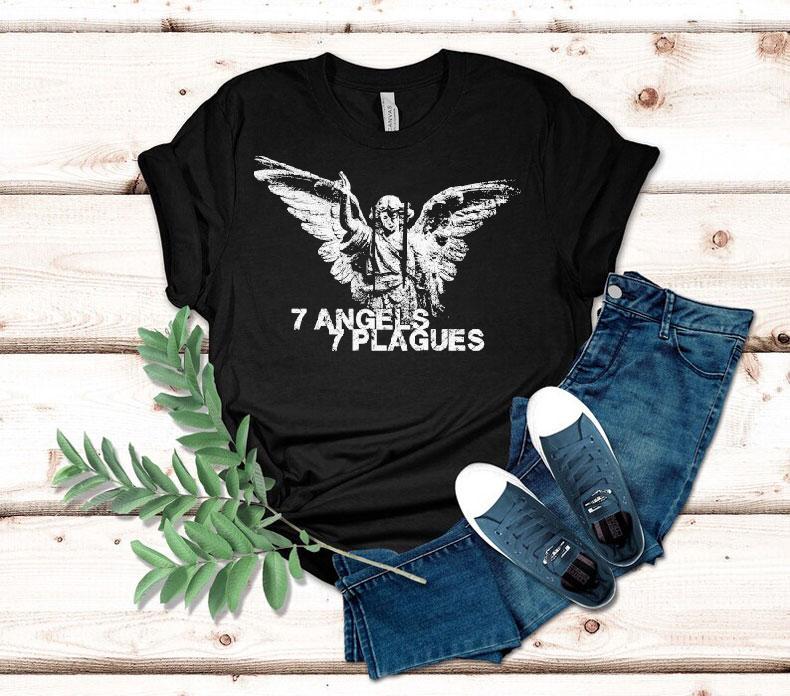 7 Angels 7 Plagues Angel Statue Shirt 4 Angels Plagues Angel Statue Tshirt