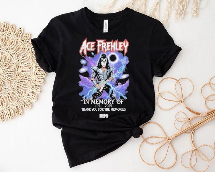 Ace Frehley In Memory Of 1951-2025 Thank You For The Memories Shirt 4  Ace Frehley In Memory Of   Thank You For The Memories Tshirt