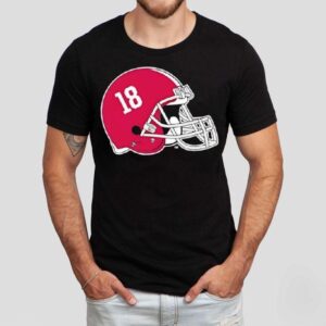 Alabama Crimson Tide Helmet Number Tshirt