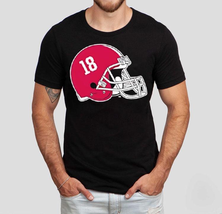  Alabama Crimson Tide Helmet Number  Tshirt