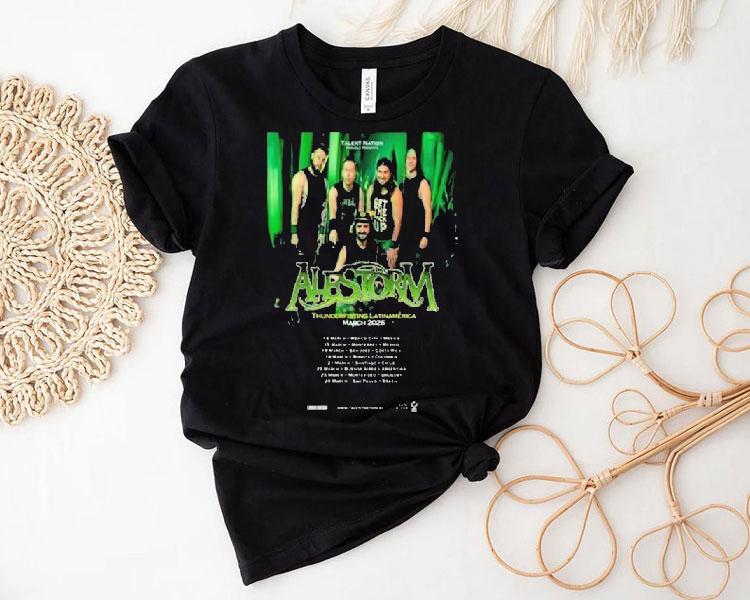 Alestorm Thunderfisting Latinamerica 2026 Shirt 4  Alestorm Thunderfisting Latinamerica  Tshirt