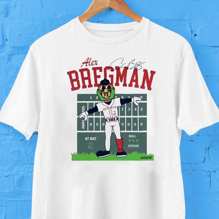 Alex Bregman Boston Red Sox #2 Mascot Signature Shirt 2  Alex Bregman Boston Red Sox  Mascot Signature Tshirt