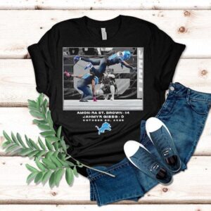 Amon-ra St Brown And Jahmyr Gibbs Detroit Lions 2025 Photo Shirt