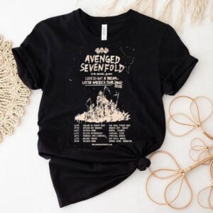Avenged Sevenfold Life Is But A Dream Latin America Tour 2026 Dates Grim Reaper Shirt