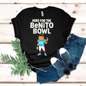 Bad Bunny X The Benito Football Here For The Benito Bowl 2025 Mascot Shirt