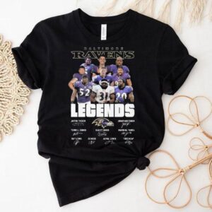 Baltimore Ravens Legends Players Signatures 2025 Shirt