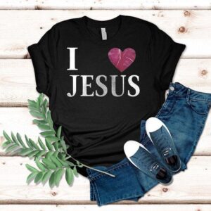Baltimore Ravens X I Love Jesus Logo Shirt