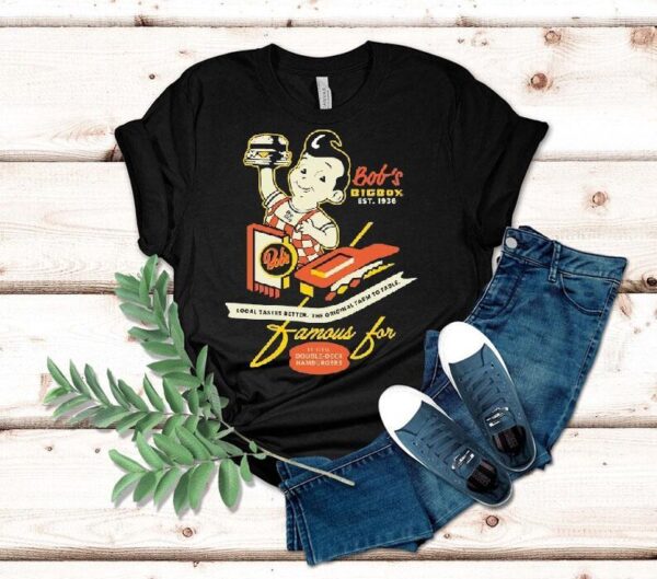 Big Boy Bob’s Famous For Double Deck Hamburger Crossroads Shirt