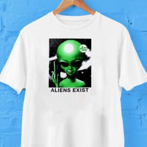 Blink Aliens Exist Freetings Fuckers Caricature Tshirt