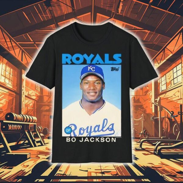 Bo Jackson Kansas City Royals 1986 Topps Baseball Card Player Shirt
