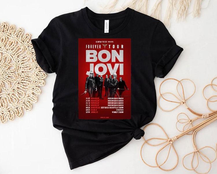 Bon Jovi Forever Tour Hampton Water Presents 2026 Shirt 4  Bon Jovi Forever Tour Hampton Water Presents  Tshirt