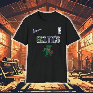 Boston Celtics Grateful Dead 60th Anniversary Bears Shirt