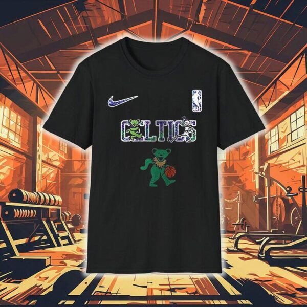 Boston Celtics Grateful Dead 60th Anniversary Bears Shirt