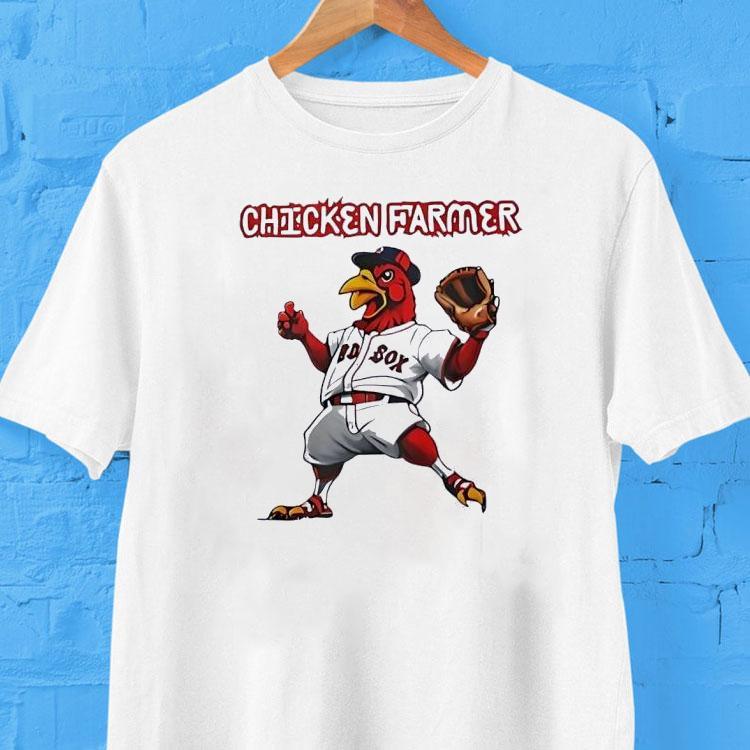 Boston Red Sox Chicken Farmer Baseball Shirt 2  Boston Red Sox Chicken Farmer Baseball Tshirt