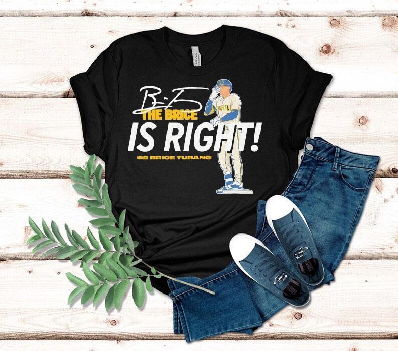 Brice Turang Milwaukee Brewers The Brice Is Right Baseball Mlb Signature Shirt 4  Brice Turang Milwaukee Brewers The Brice Is Right Baseball Mlb Signature Tshirt
