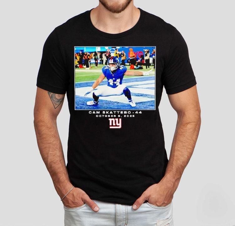 Cam Skattebo New York Giants Nfl Flash Features Week 6 Shirt 4  Cam Skattebo New York Giants Nfl Flash Features Week  Tshirt