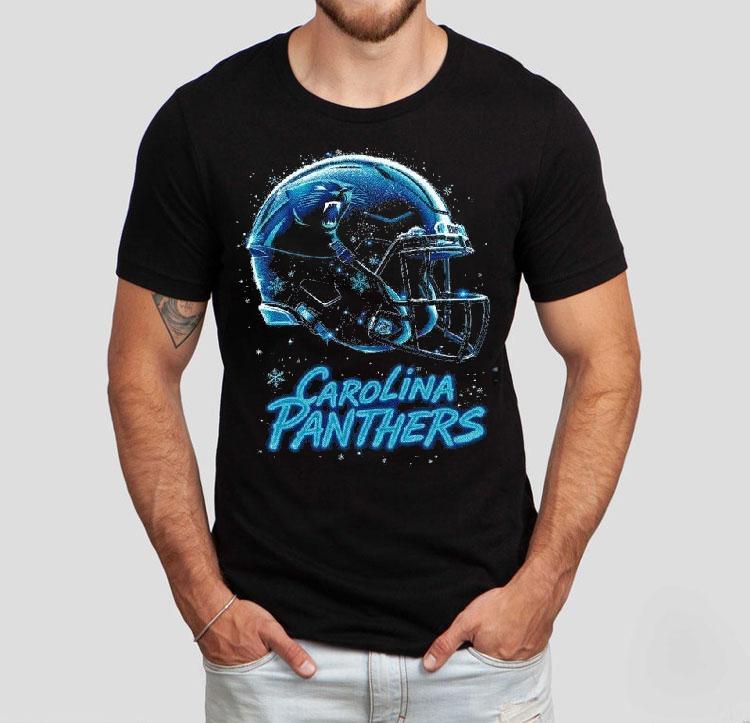 Carolina Panthers Nfl Halftone Christmas Helmet Series 2025 Shirt 4  Carolina Panthers Nfl Halftone Christmas Helmet Series  Tshirt