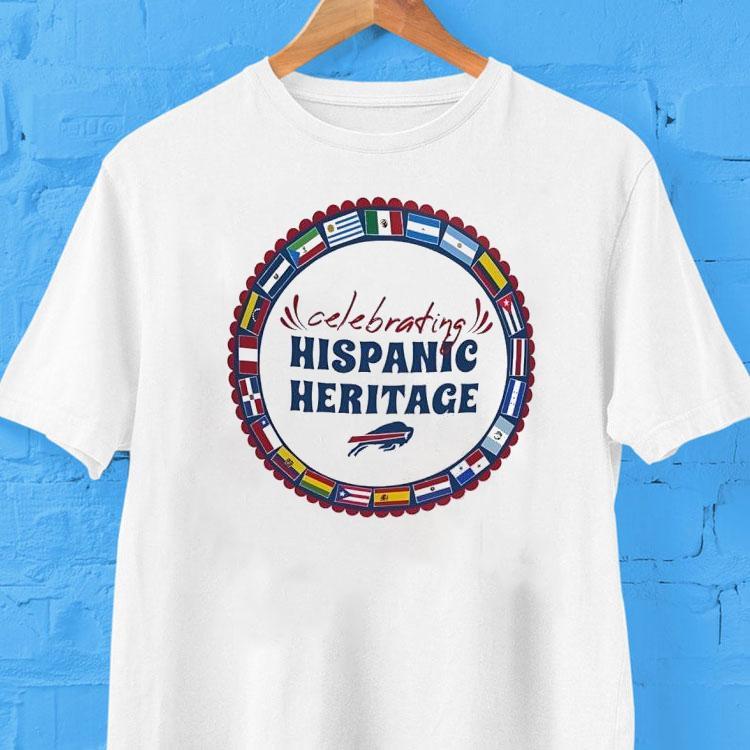 Celebrating Hispanic Heritage Buffalo Bills Shirt 2  Celebrating Hispanic Heritage Buffalo Bills Tshirt