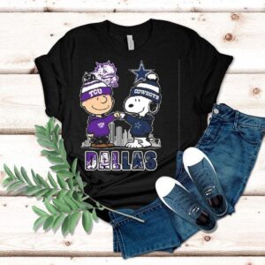 Charlie Brown Tcu Horned Frogs And Snoopy Dallas Cowboys Skyline 2025 Shirt Charlie Brown Tcu Horned Frogs And Snoopy Dallas Cowboys Skyline 2025 Shirt