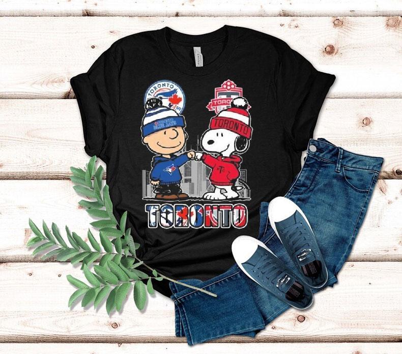 Charlie Brown Toronto Blue Jays And Snoopy Toronto Fc Skyline 2025 Shirt 4 Charlie Brown Toronto Blue Jays And Snoopy Toronto Fc Skyline Tshirt