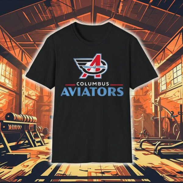 Columbus Aviators Lockup Logo Shirt