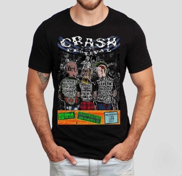 Crash Festival October 17 18, 2025 Dna Lounge In San Francisco Ca Shirt