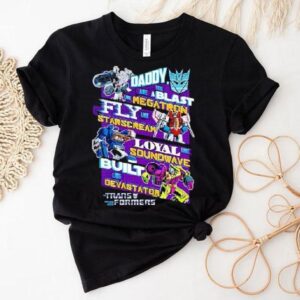Decepticons Father S Day Transformers Megatron Starscream Soundwave Devastator Tshirt