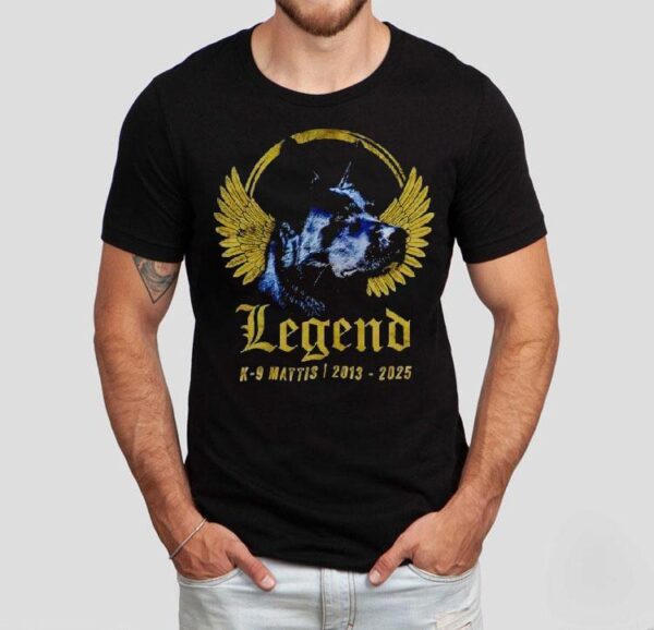 Dog Wings Legend K-9 Mattis 2013 2025 Vintage Shirt