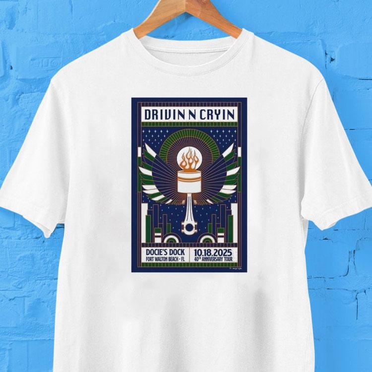 Drivin N Cryin Fall Tour 2025 Docie's Dock Shirt 2  Drivin N Cryin Fall Tour  Docie S Dock Tshirt