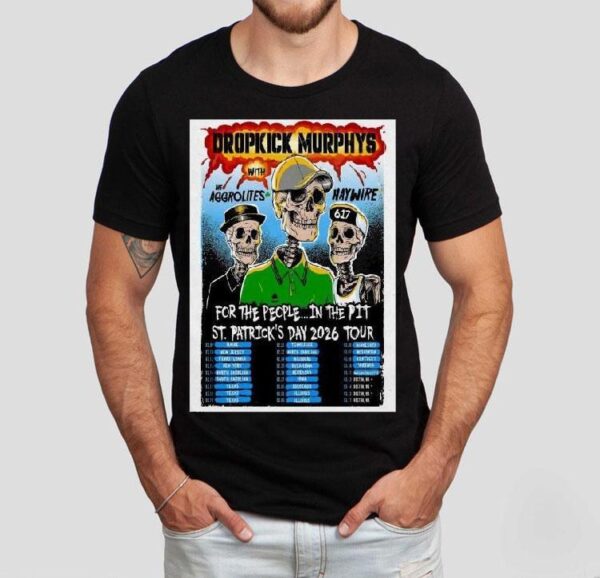 Dropkick Murphys St. Patrick’s Day Tour 2026 Shirt