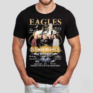 Eagles 55 Years 1971 2026 Thank You For The Memories Signatures Shirt