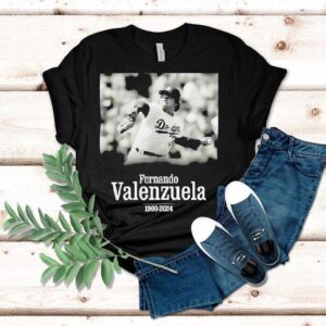 Fernando Valenzuela Los Angeles Dodgers Baseball Tshirt
