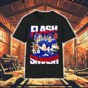 Flash Dart And Skattebo New York Giants Football Shirt Flash Dart And Skattebo New York Giants Football Shirt