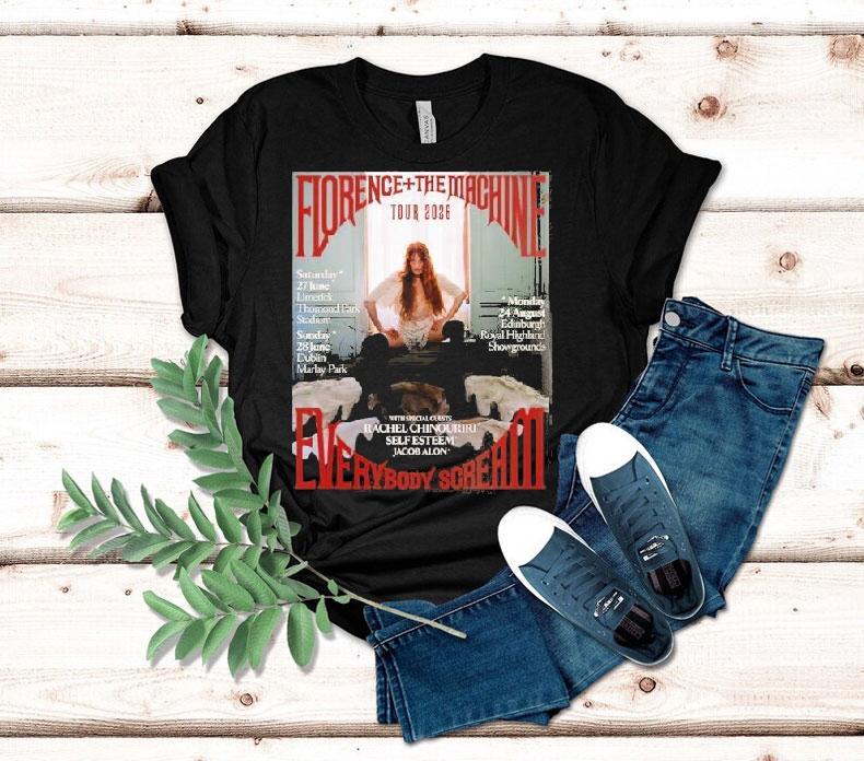 Florence And The Machine Everybody Scream Tour 2026 Shirt 4 Florence And The Machine Everybody Scream Tour Tshirt