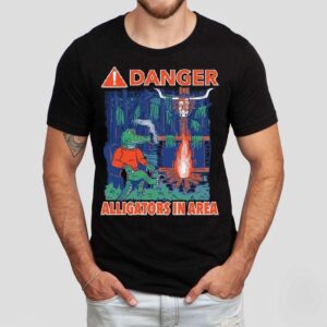 Florida Gators Vs Texas Longhorns Danger Alligators In Area Masco Tshirt