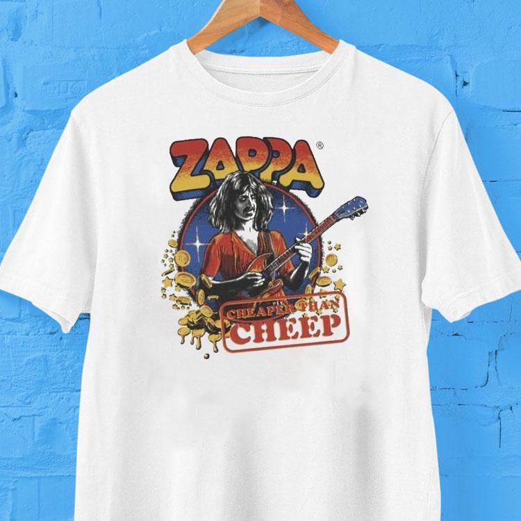 Frank Zappa Cheaper Than Cheep Guitar Shirt 2 Frank Zappa Cheaper Than Cheep Guitar Tshirt