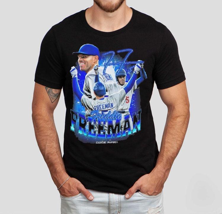 Freddie Freeman Posing Los Angeles Dodgers Mlb Signature Graphic Shirt 4  Freddie Freeman Posing Los Angeles Dodgers Mlb Signature Graphic Tshirt