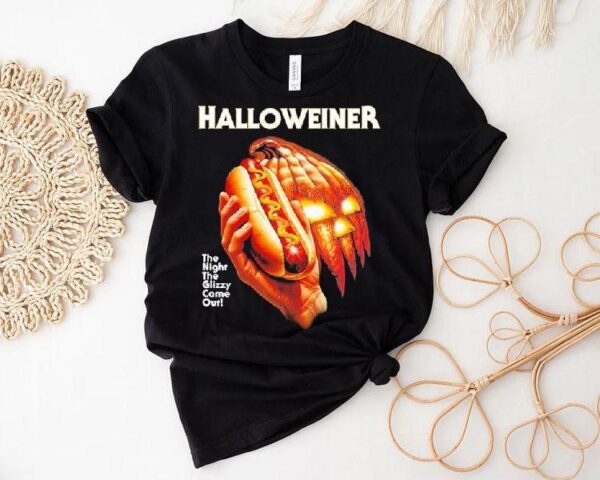 Freddy Krueger Halloweiner The Night The Glizzy Came Out Halloween Hotdog Shirt