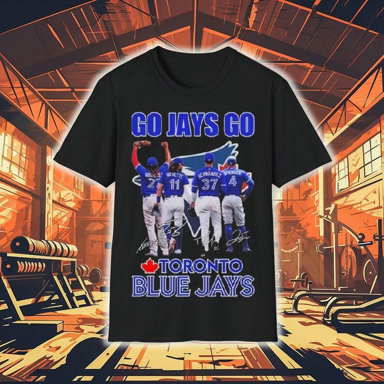 Go Jays Go Toronto Blue Jays Signatures 2025 Shirt 4 Go Jays Go Toronto Blue Jays Signatures Tshirt