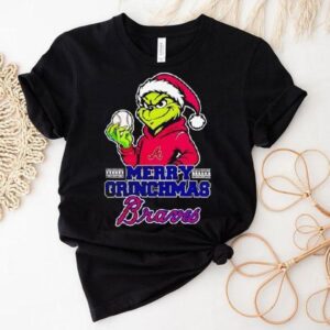 Grinch Atlanta Braves Baseball Merry Christmas Shirt Grinch Atlanta Braves Baseball Merry Christmas Shirt