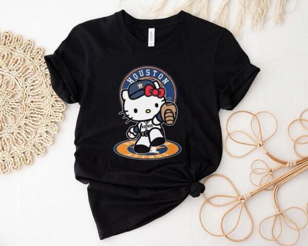 Hello Kitty Player Houston Astros Baseball Shirt