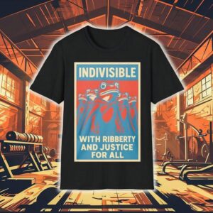 Indivisible With Ribberty And Justice For All Portland Frog Shirt Indivisible With Ribberty And Justice For All Portland Frog Shirt