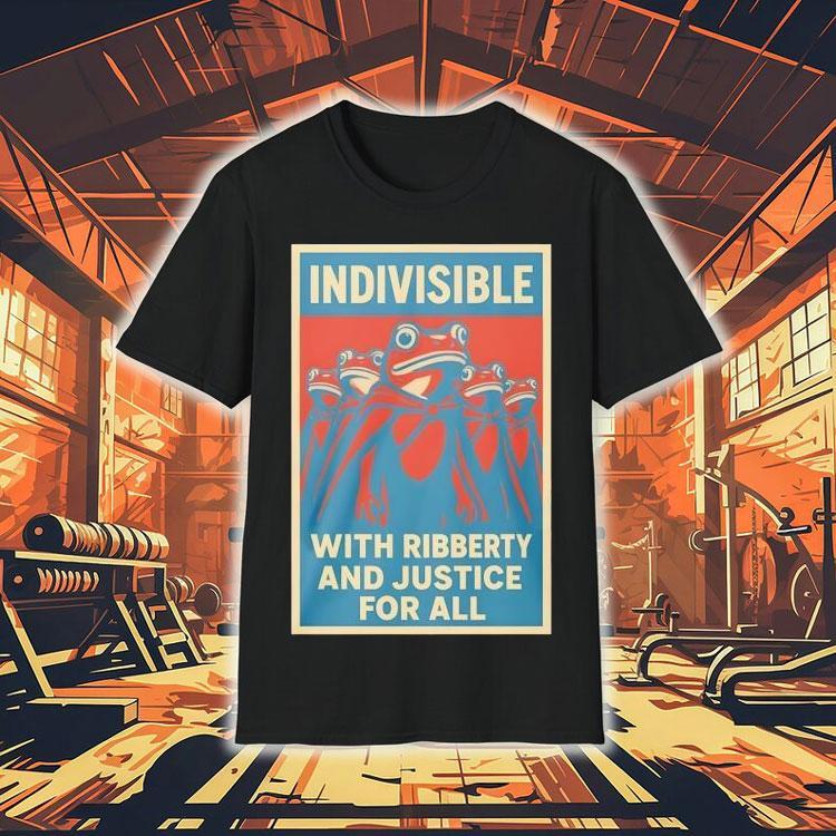 Indivisible With Ribberty And Justice For All Portland Frog Shirt 4  Indivisible With Ribberty And Justice For All Portland Frog Tshirt