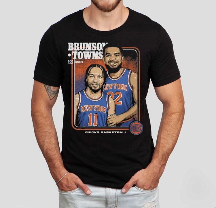 Jalen Brunson Karl-anthony Towns New York Knicks Step Brothers Shirt 4 Jalen Brunson Karl Anthony Towns New York Knicks Step Brothers Tshirt
