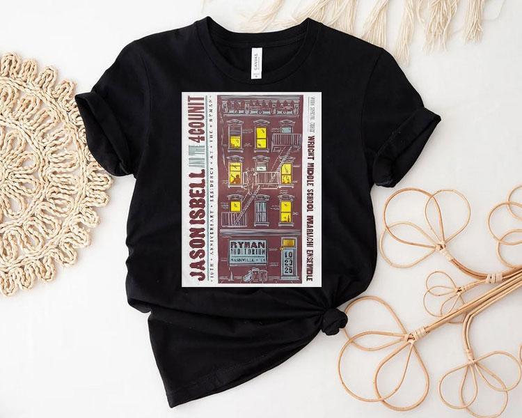 Jason Isbell And The 400 Unit Tour Nashville Tn On October 23 2025 Shirt 4  Jason Isbell And The  Unit Tour Nashville Tn On October   Tshirt