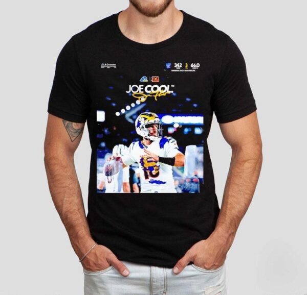 Joe Flacco Joe Cool Delaware Blue Hens X Cincinnati Benglas 2025 Shirt