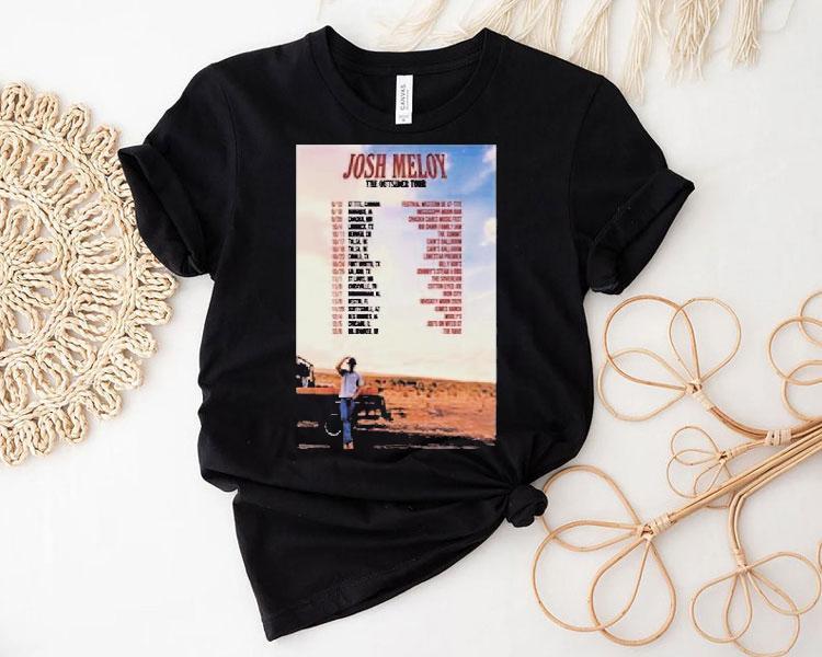 Josh Meloy The Outsider Tour 2025 Dates Shirt 4  Josh Meloy The Outsider Tour  Dates Tshirt