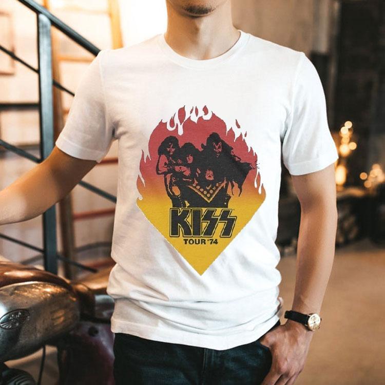 Kiss Tour '74 Midday Sun Shirt 2  Kiss Tour  Midday Sun Tshirt