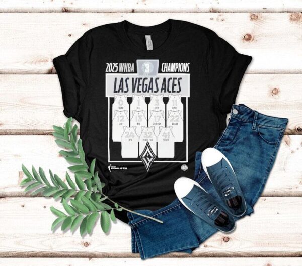 Las Vegas Aces Stadium Essentials 2025 Wnba Finals Champions Shirt